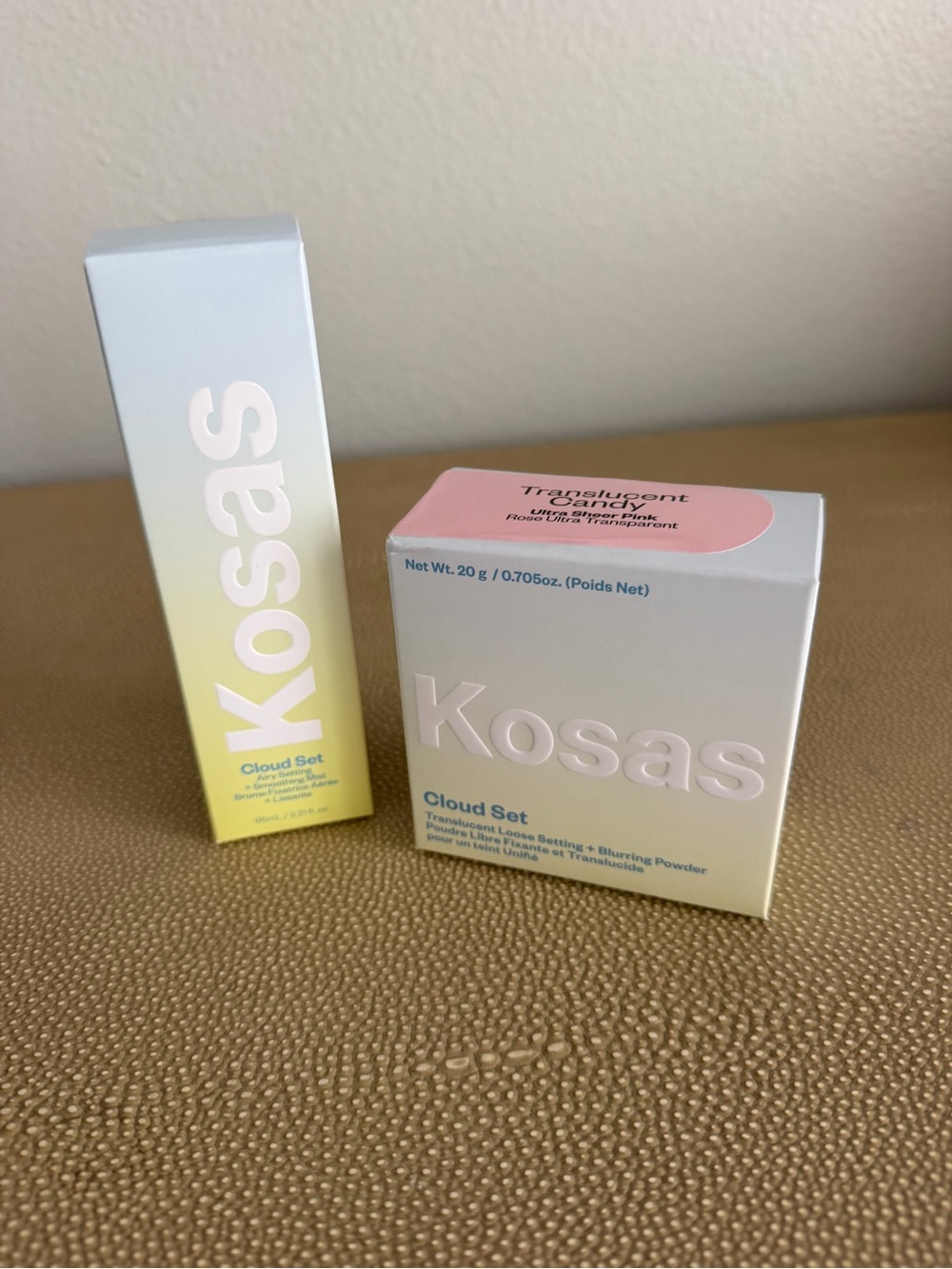 Kosas Cloud Set Duo- translucent candy powder and mist